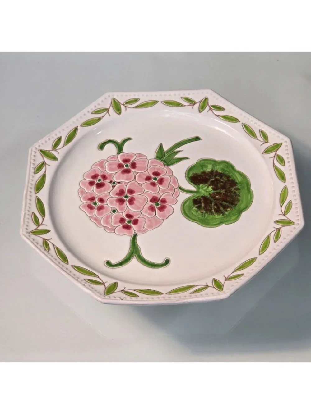 Vintage Italian 1671 Octagonal Lunch Plate 9.75